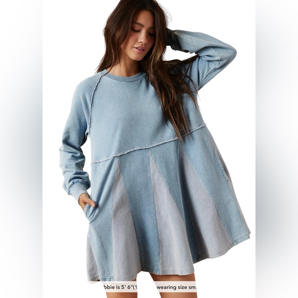 AMERICAN EAGLE SERIOUSLY LIVED IN Long Sleeve Dress Babydoll New Without Tags